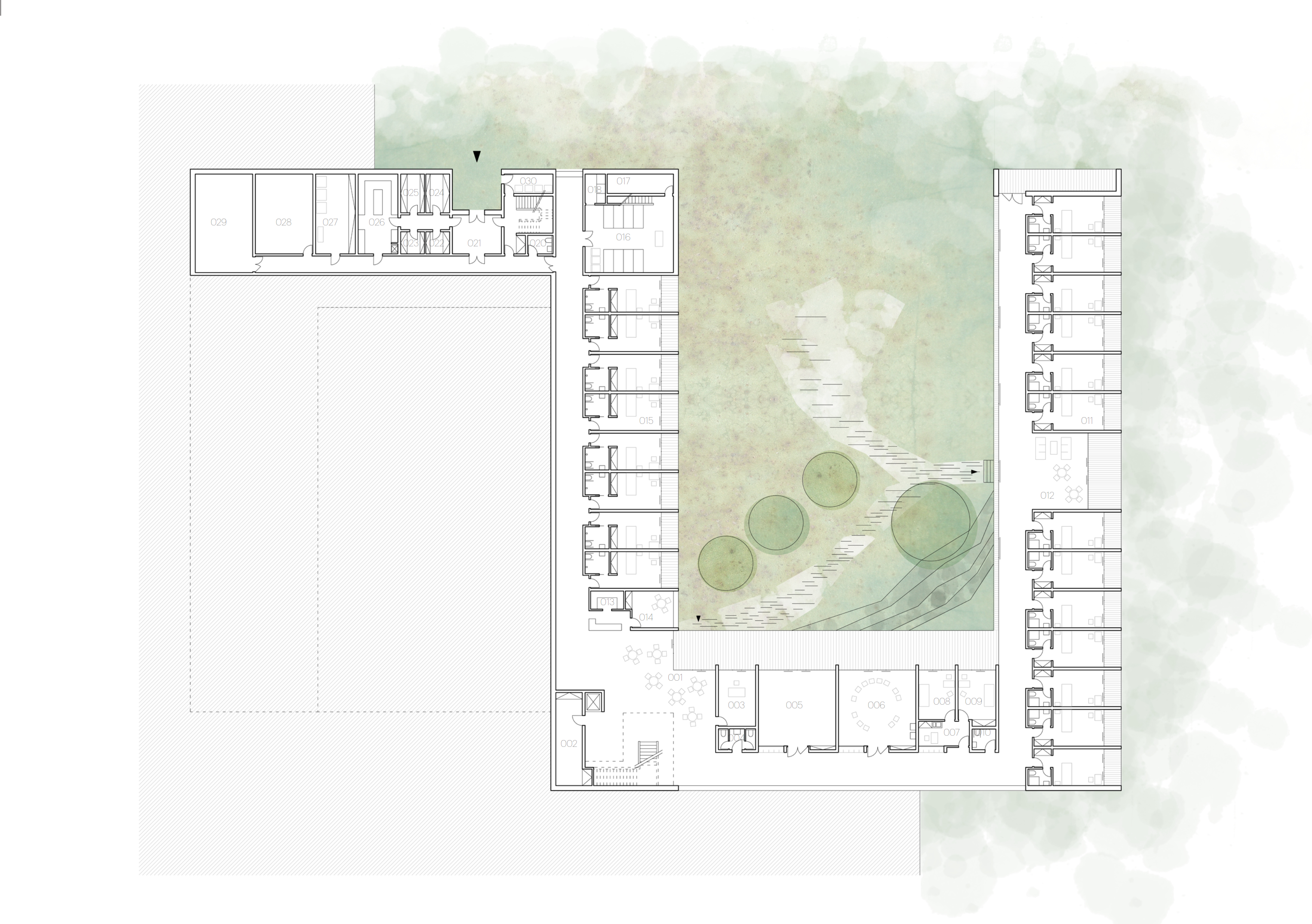 půdorys spodního patra