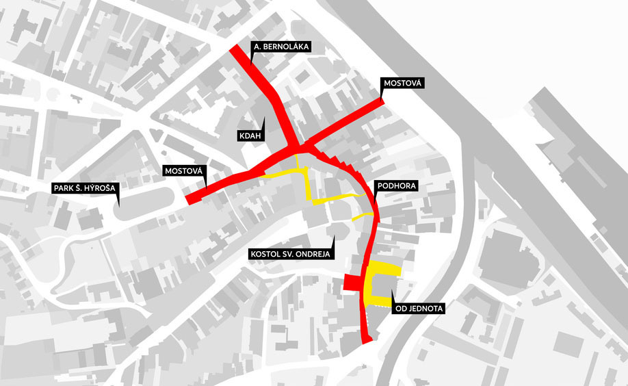 Súťaž: Revitalizácia pešej zóny v Ružomberku | Archinfo.sk