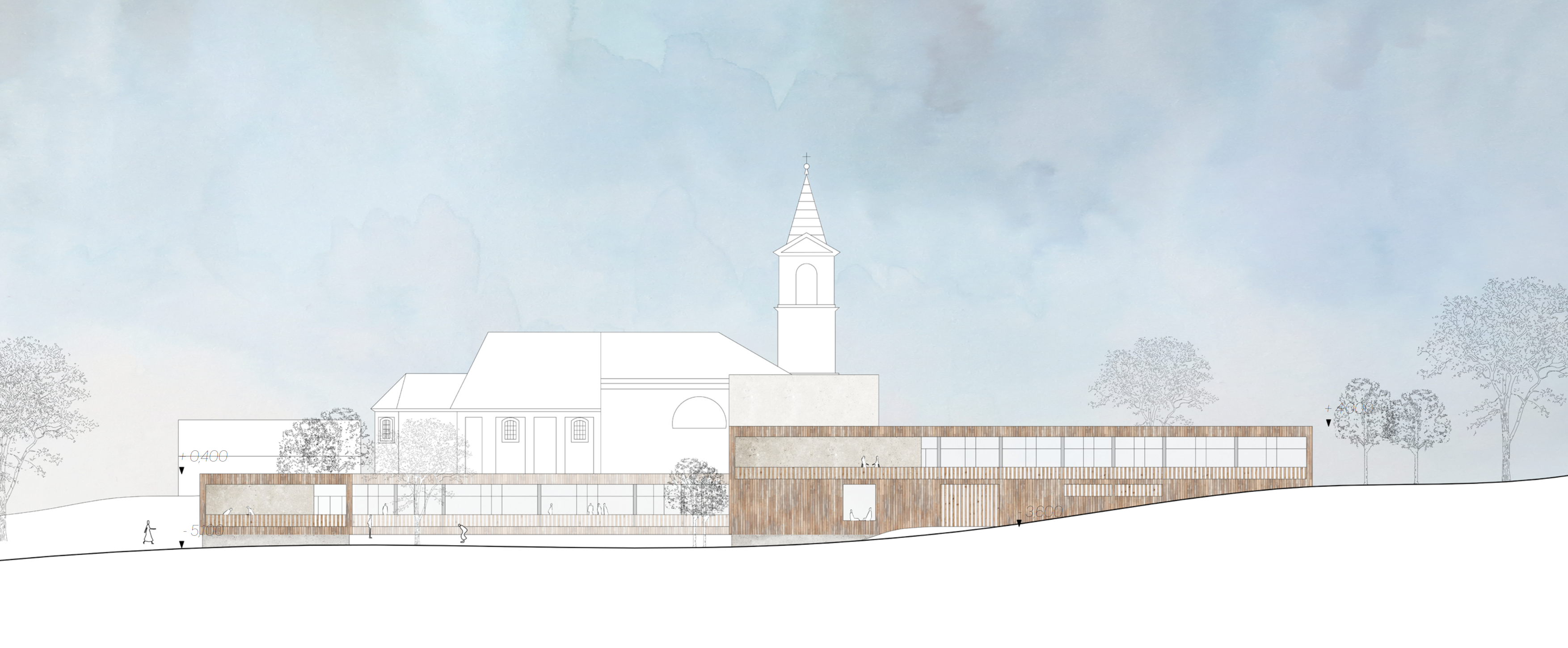 severní pohled - z údolí