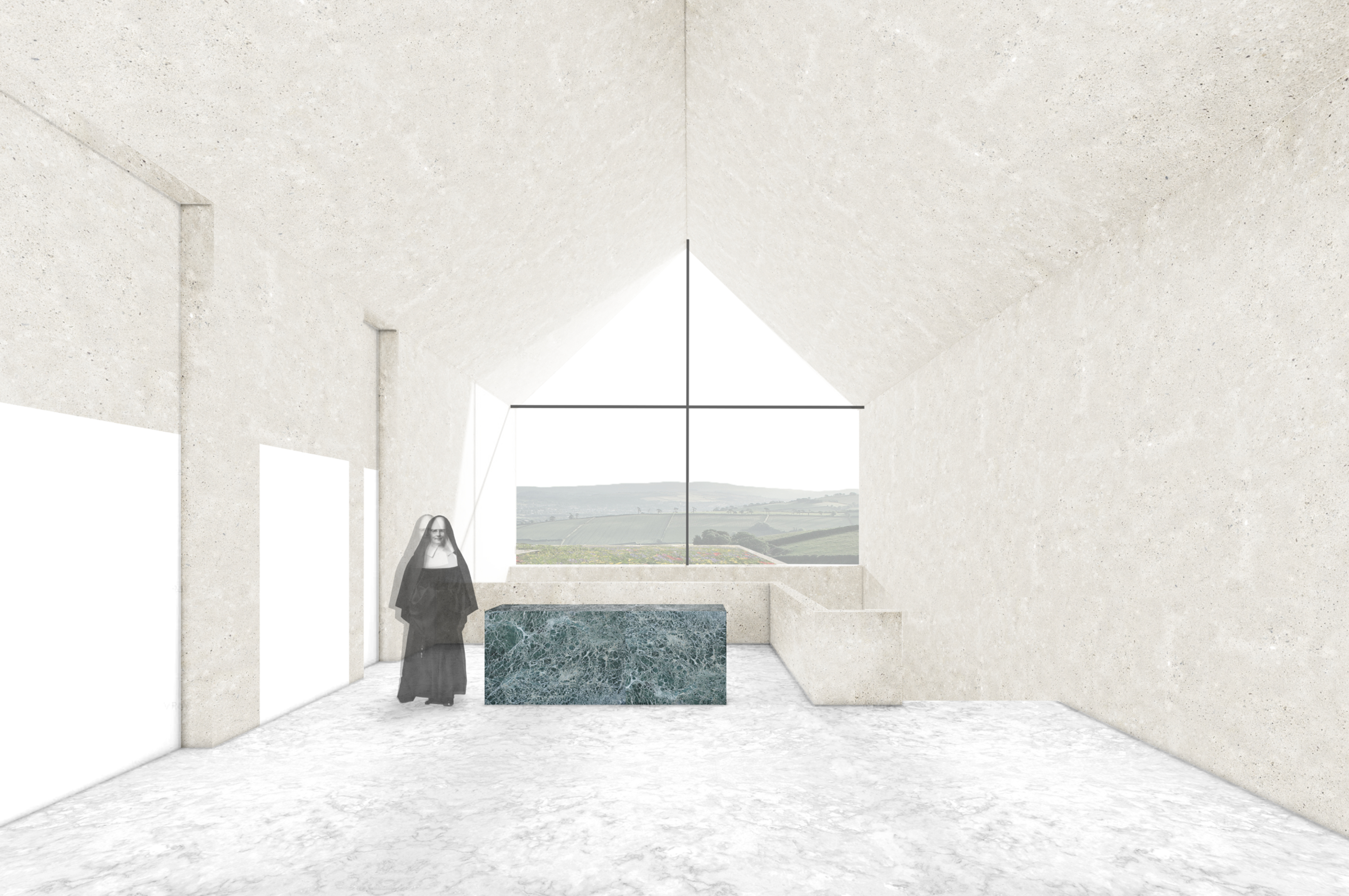 Vstup s výhledem do údolí