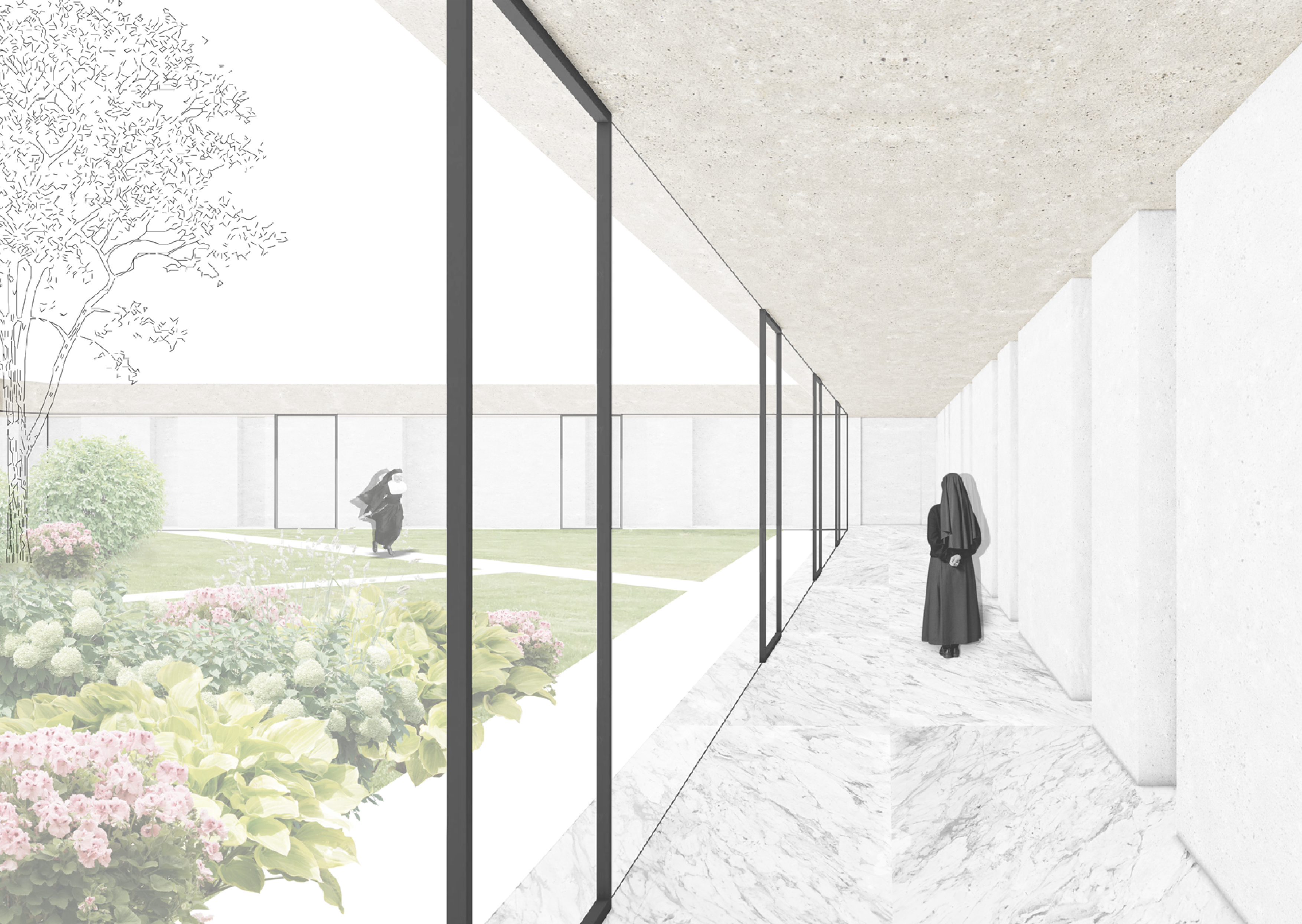 Krížová chodba s rajskou zahradou