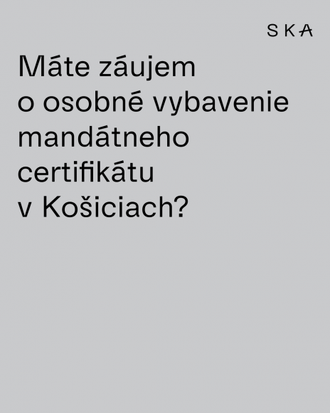 Máte záujem o osobné vybavenie mandátneho certifikátu v Košiciach?