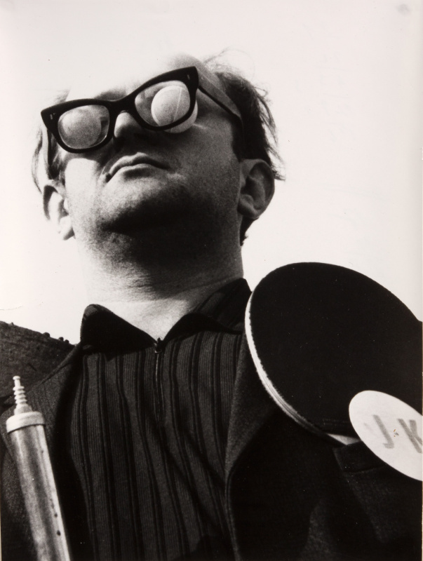 Július Koller: U.F.O.-naut J.K. (U.F.O). Z cyklu UFOnauti. 1970. SNG, Bratislava