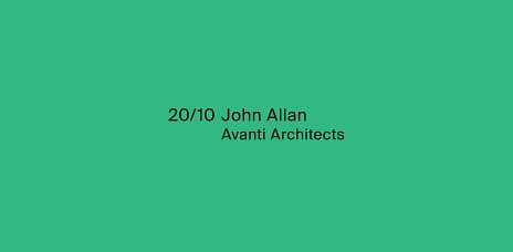 Reflexie architektúry 2025 / UK: John Allan (Avanti Architects)