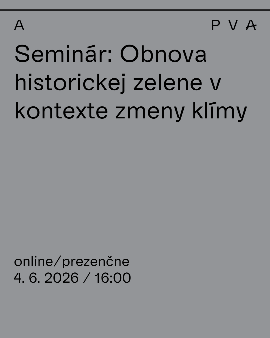 Seminár: Obnova historickej zelene v kontexte zmeny klímy | Archinfo.sk