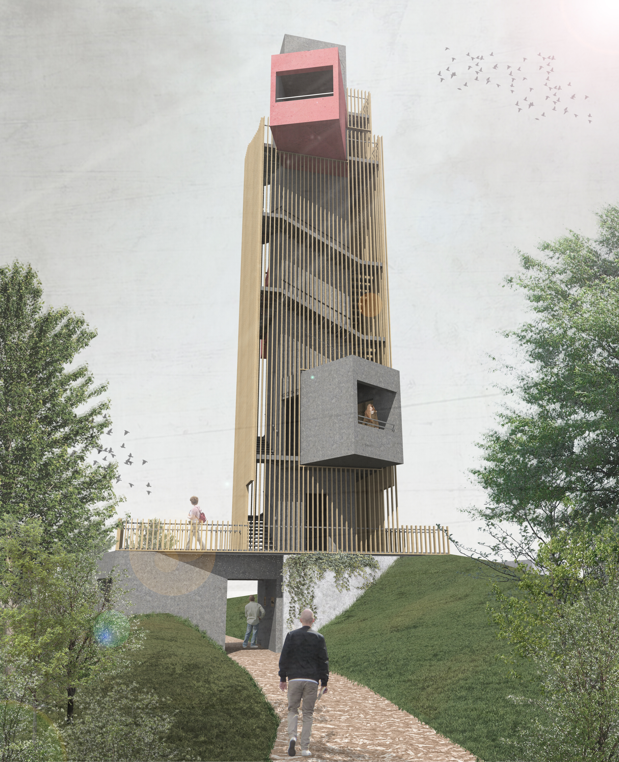 Vizualizácia - vchod do objektu