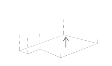 1 - Nárast hmoty z pôdorysného tvaru