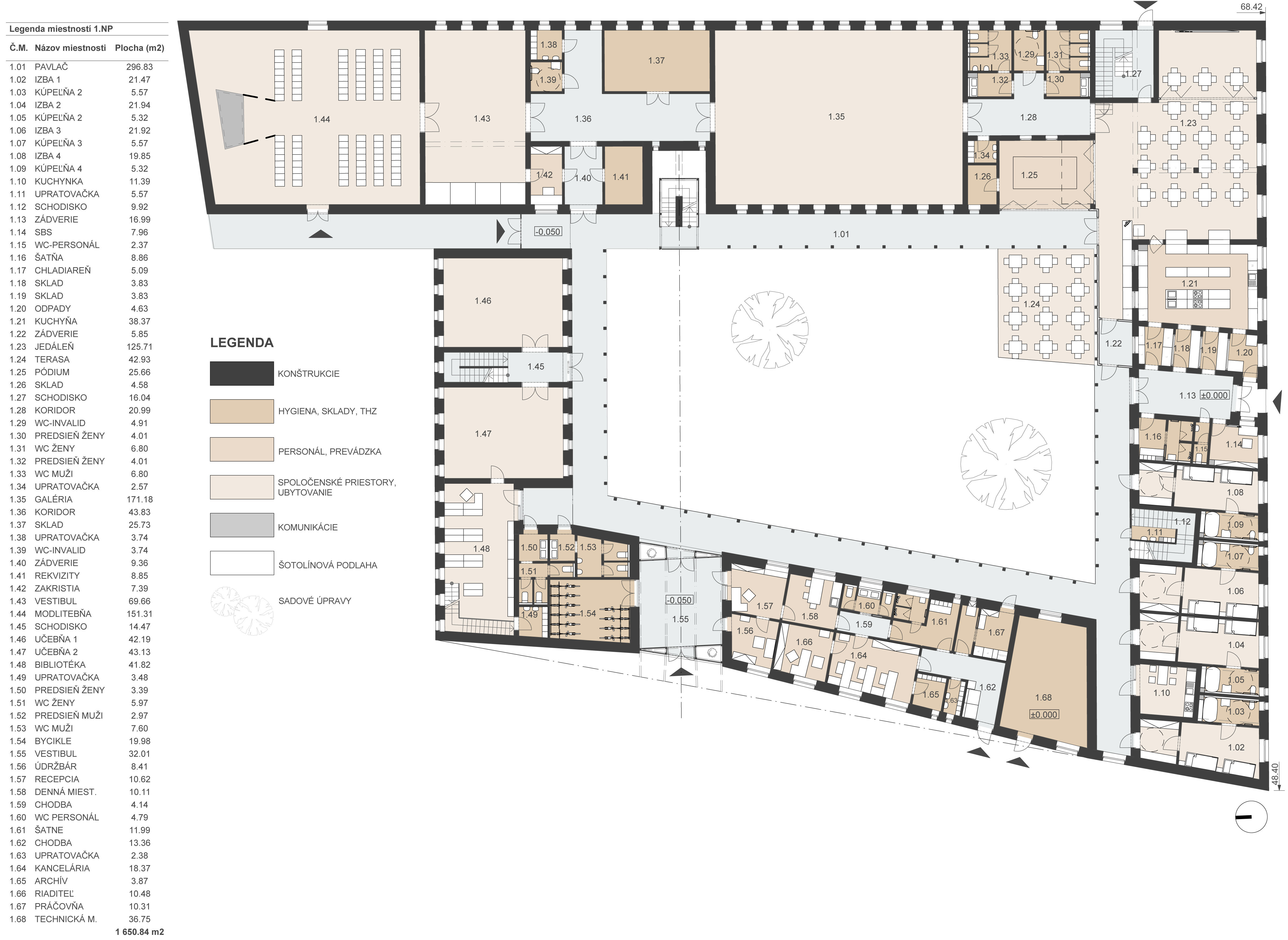 1. nadzemné podlažie