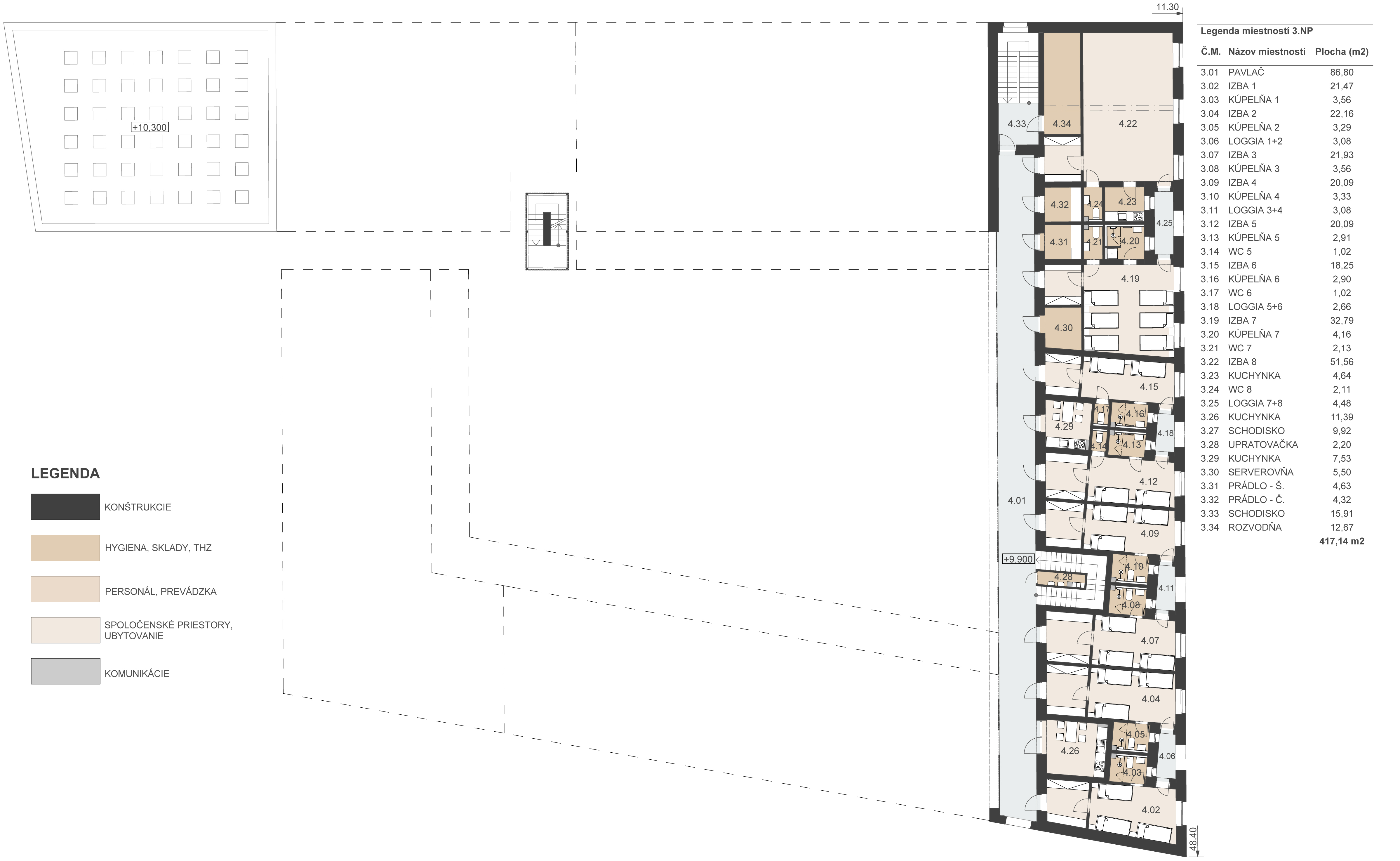 4. nadzemné podlažie