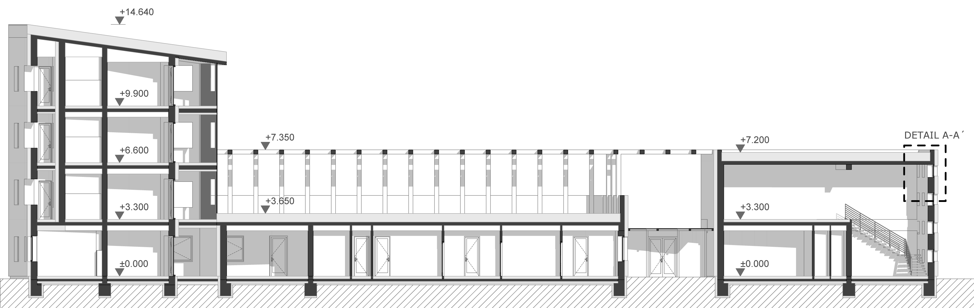 Pozdĺžny rez E-E´