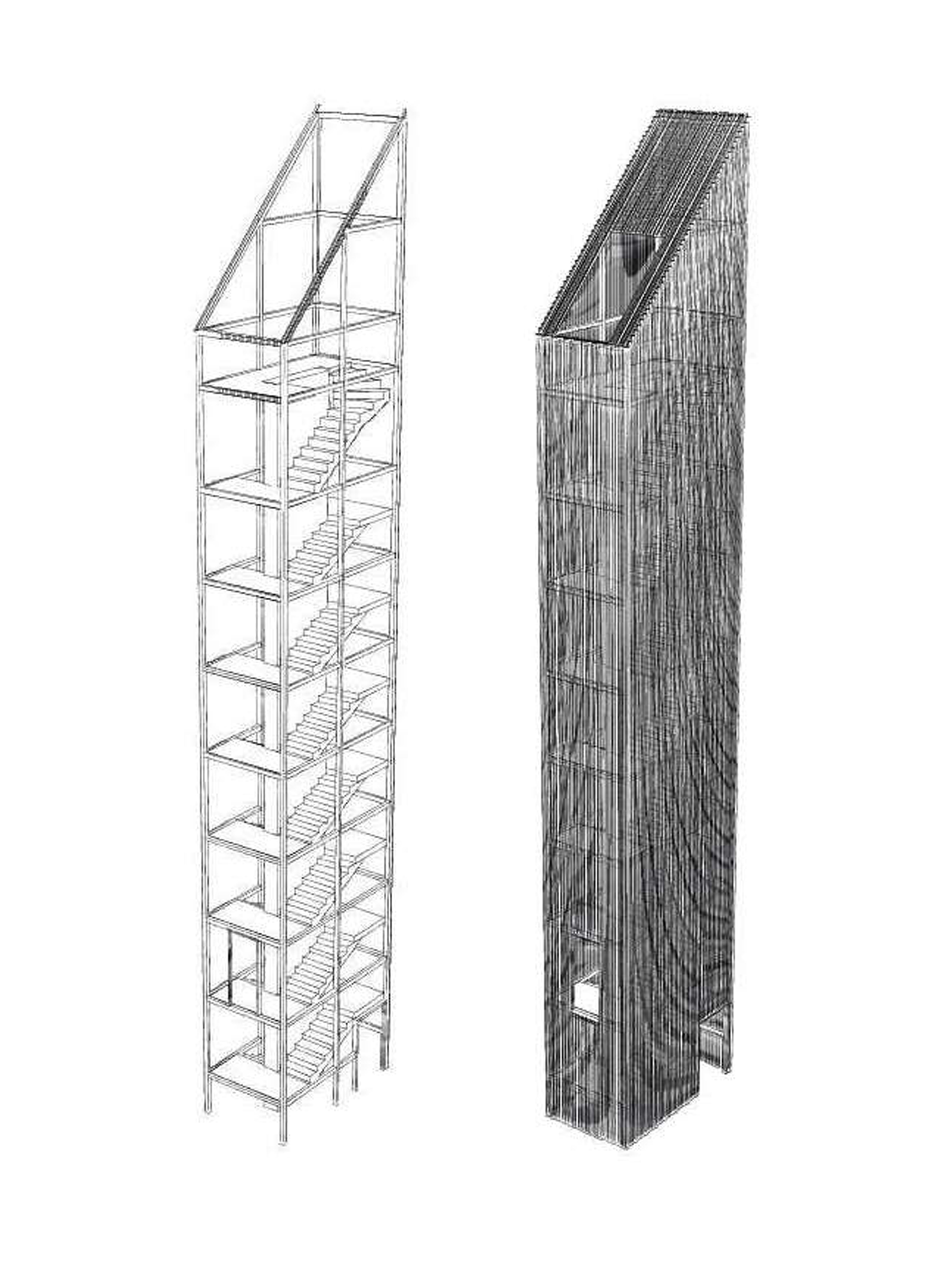 Konštrukcia veže, Opláštenie veže