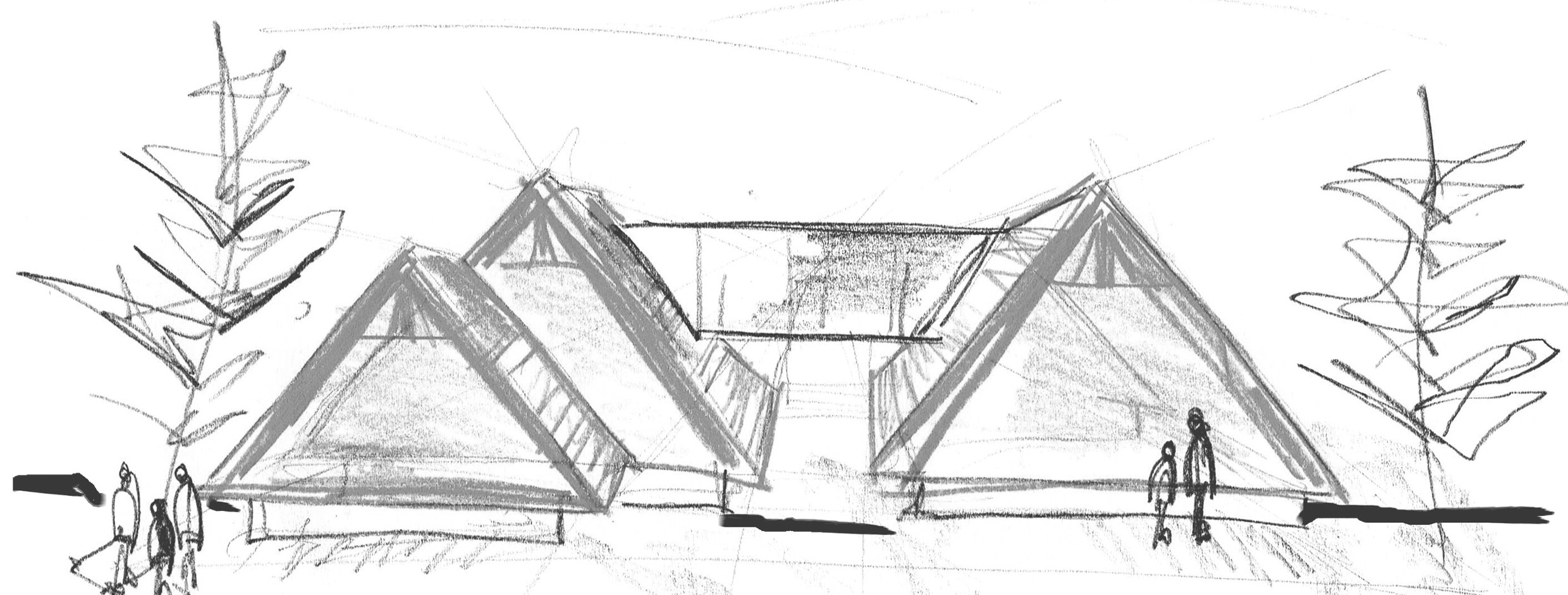 Základný hmotový koncept riešenia