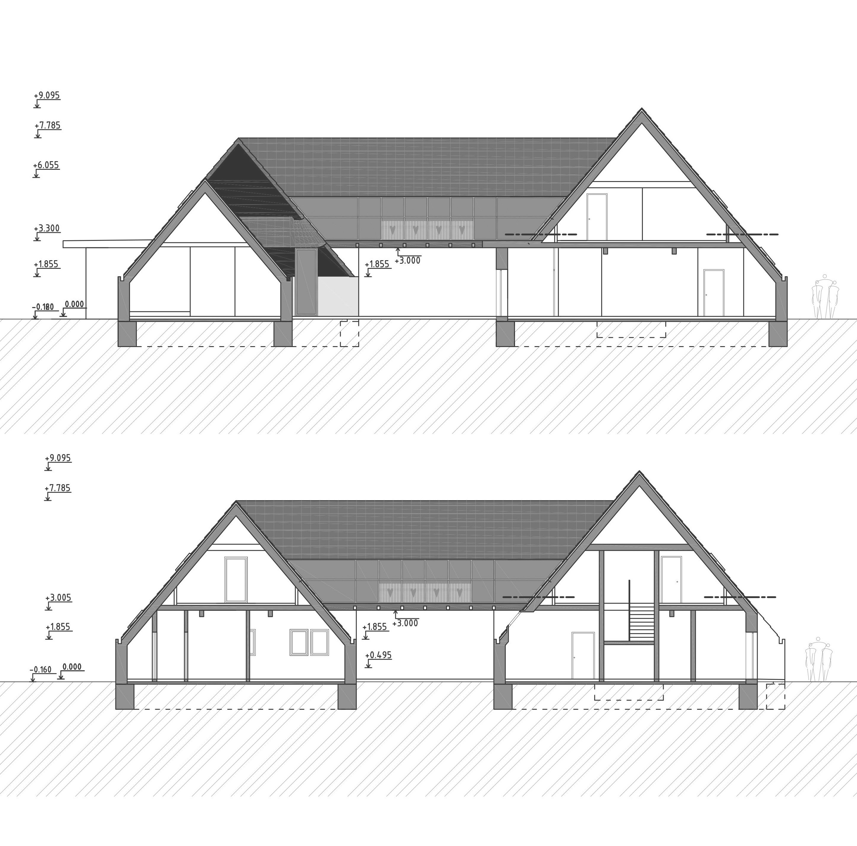 Priečne rezy - cez aditívne radené objekty