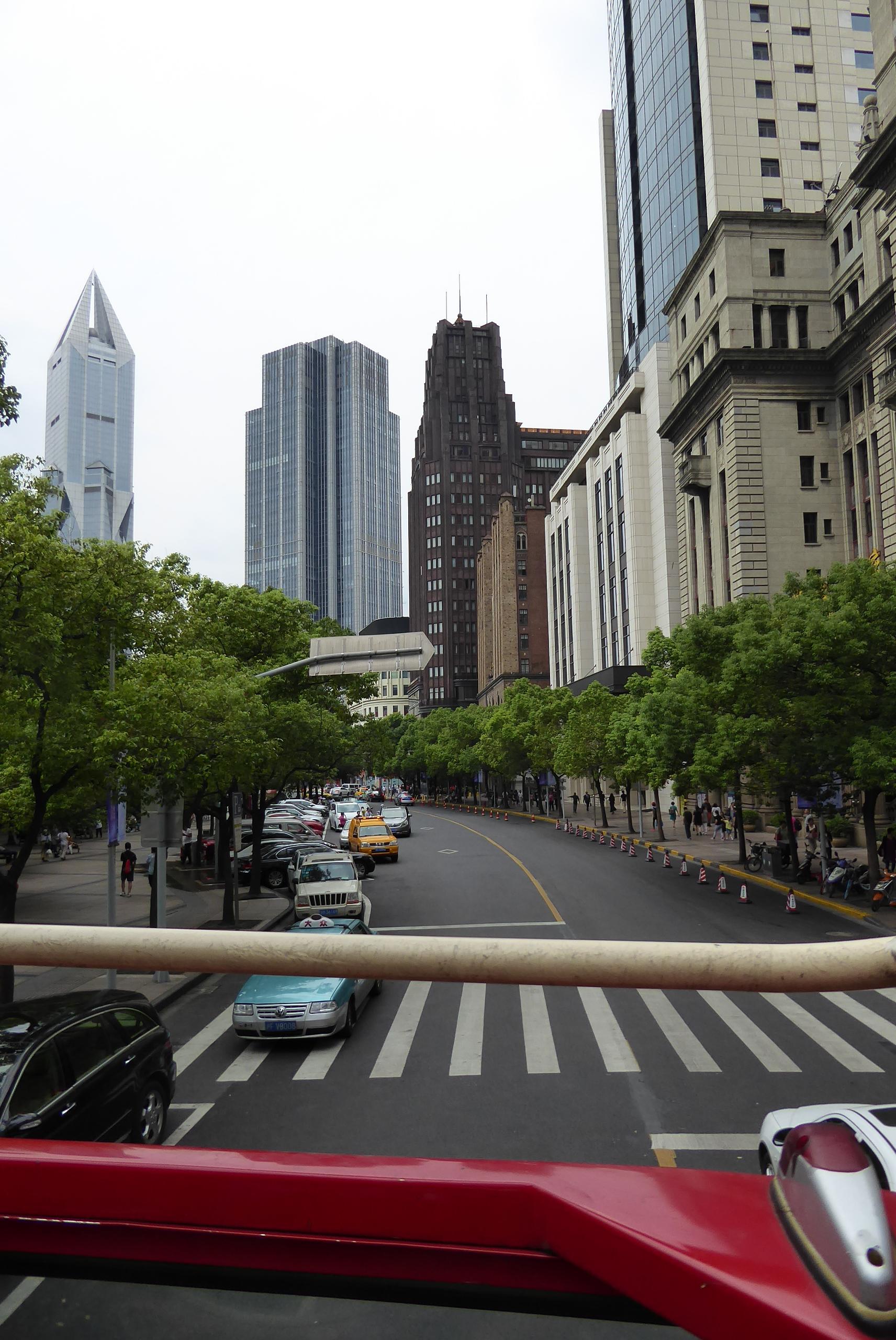 Pohľad z ulice Nanjing Road
