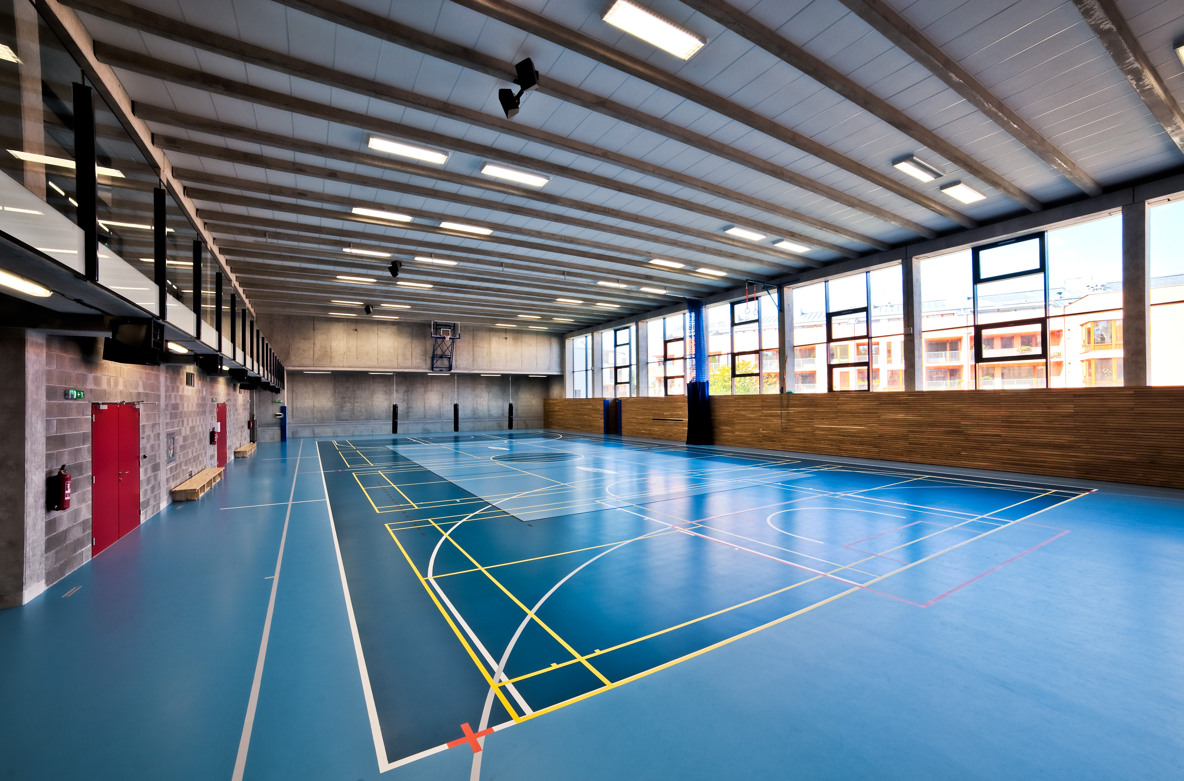 pohľad do interiéru telocvične