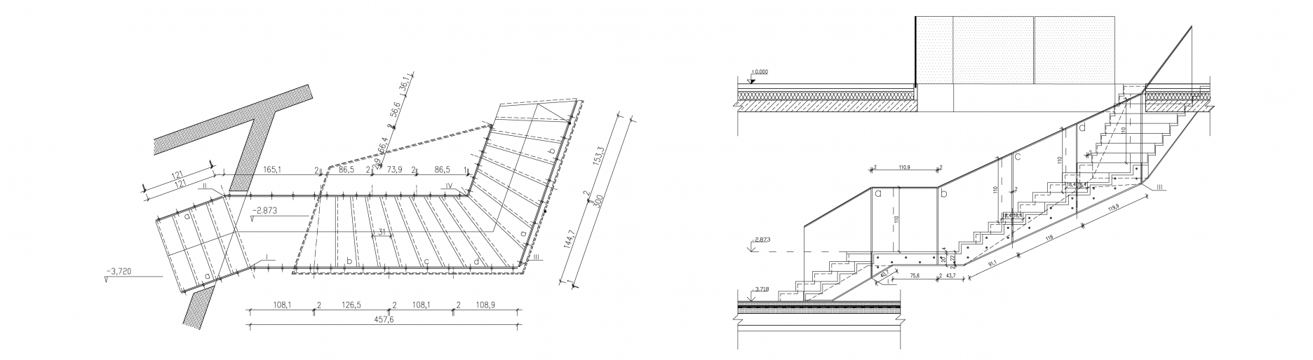 Detail hlavného schodiska
