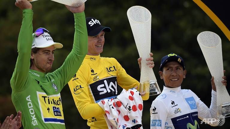 Peter Sagan na stupni víťazov