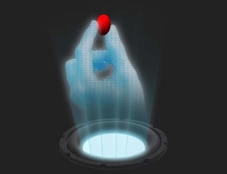 Akustické hologramy, ktoré môžu hýbať malými objektmi