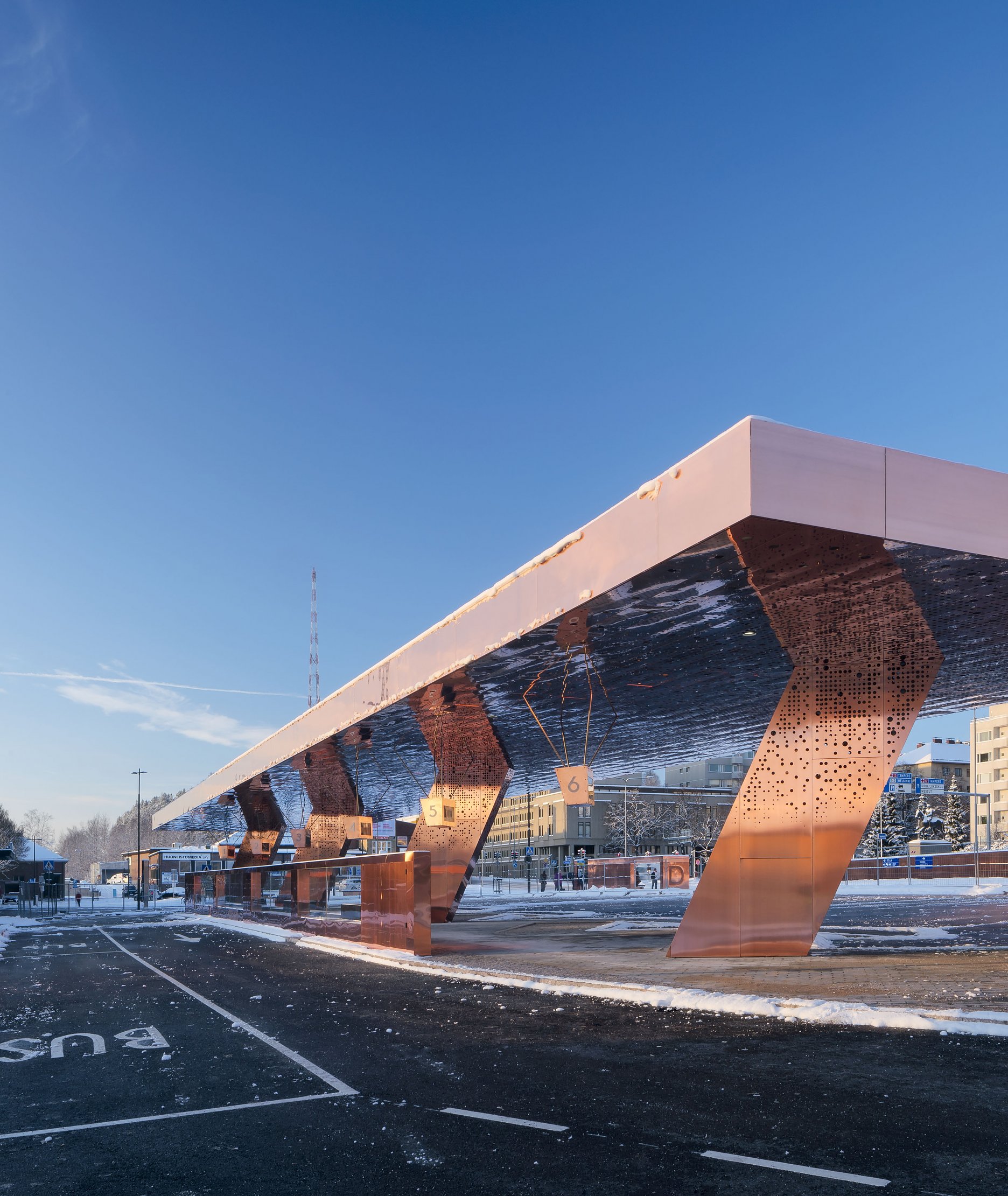 Dopravnéí centrum Lahti, Fínsko, projekt: JKMM Architekts