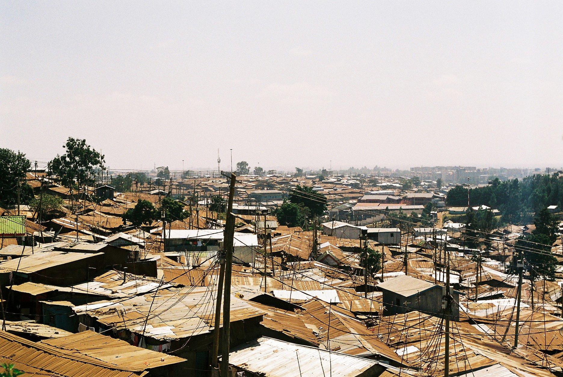 Kibera - the largest slum (Nairobi, Kenya)