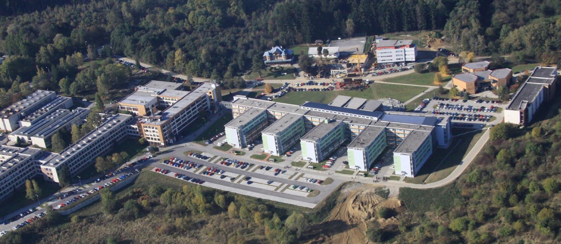 Letecká snímka areálu Žilinskej univerzity  Archív UNIZA