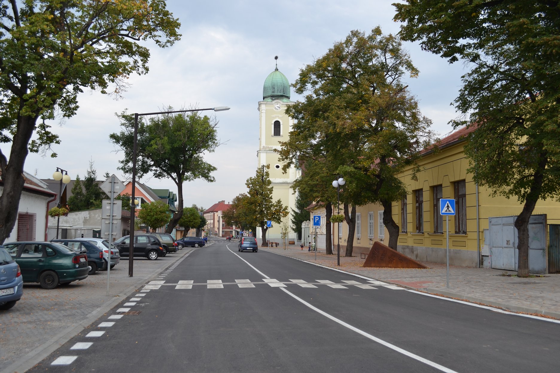 Komenského ulica po úprave