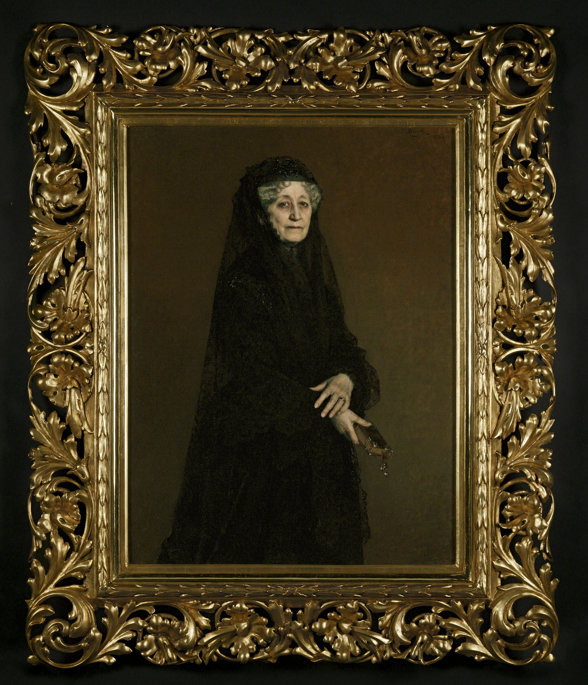 Leopold Horovitz: Portrét kňažnej Jadwigy Sapiehovej, rod. Zamoyskej. 1882. Olej, plátno. Kráľovský zámok na Waweli, Krakov 