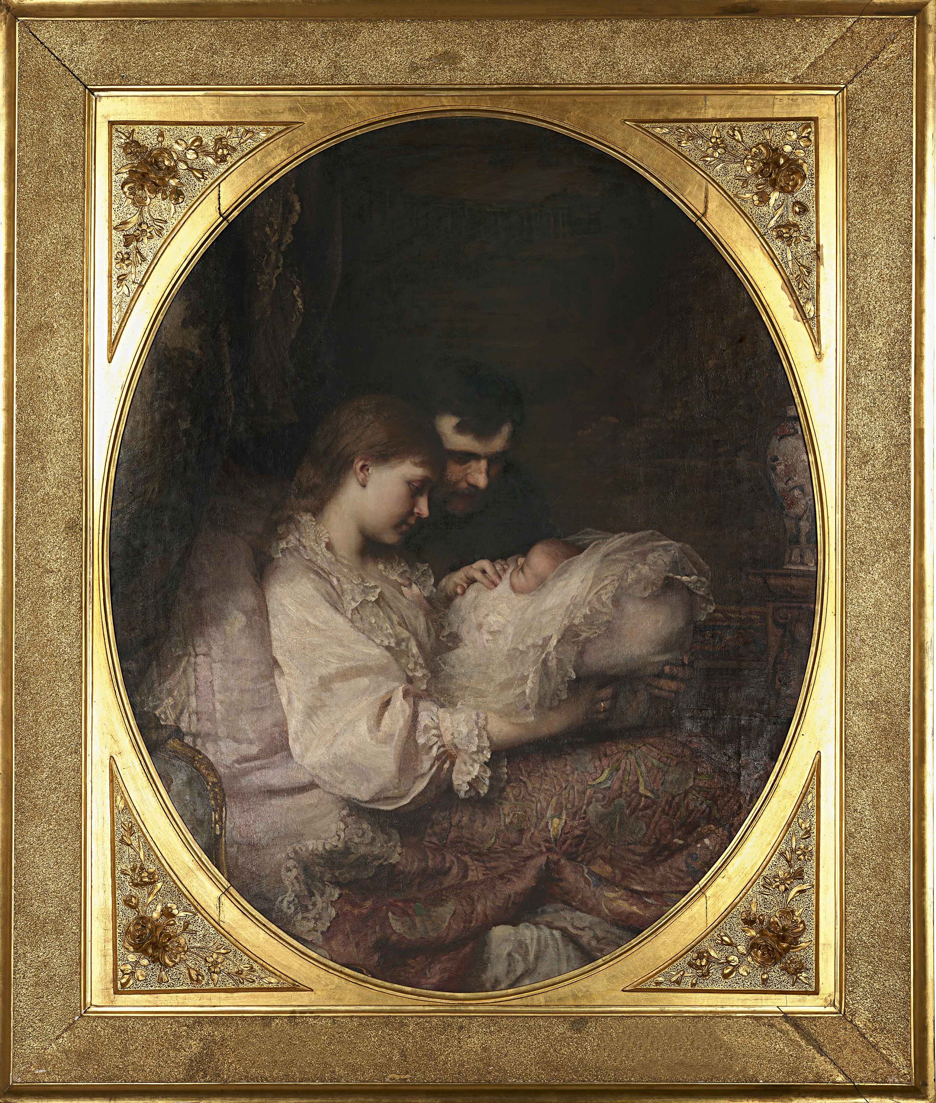 Leopold Horovitz: Prvorodený. 1885. Olej, plátno. Múzeum vo Sv. Antone, Sv. Anton