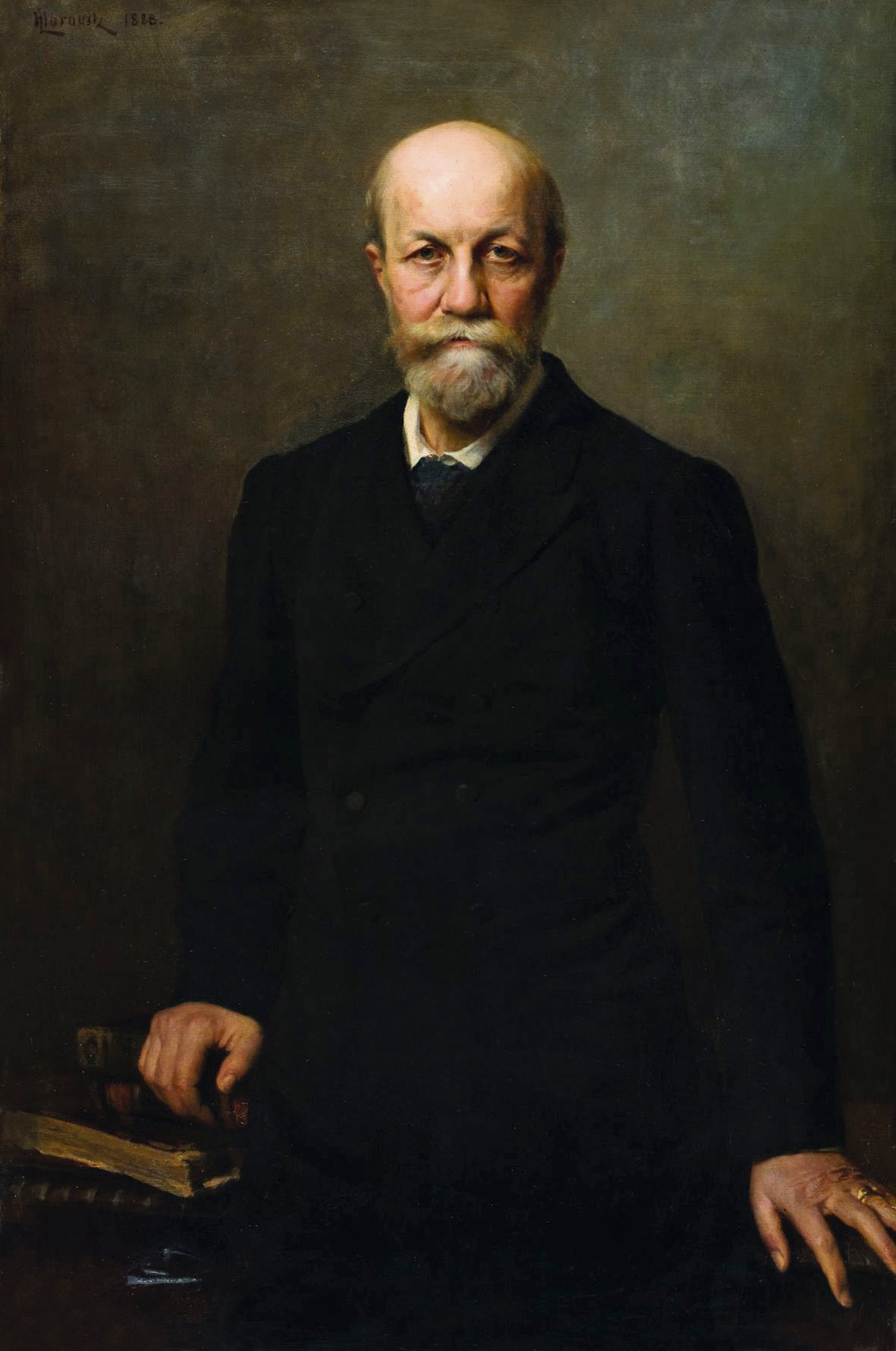 Leopold Horovitz: Portrét spisovateľa Móra Jókaiho. 1888. Olej, plátno. Petőfiho múzeum literatúry, Budapešť