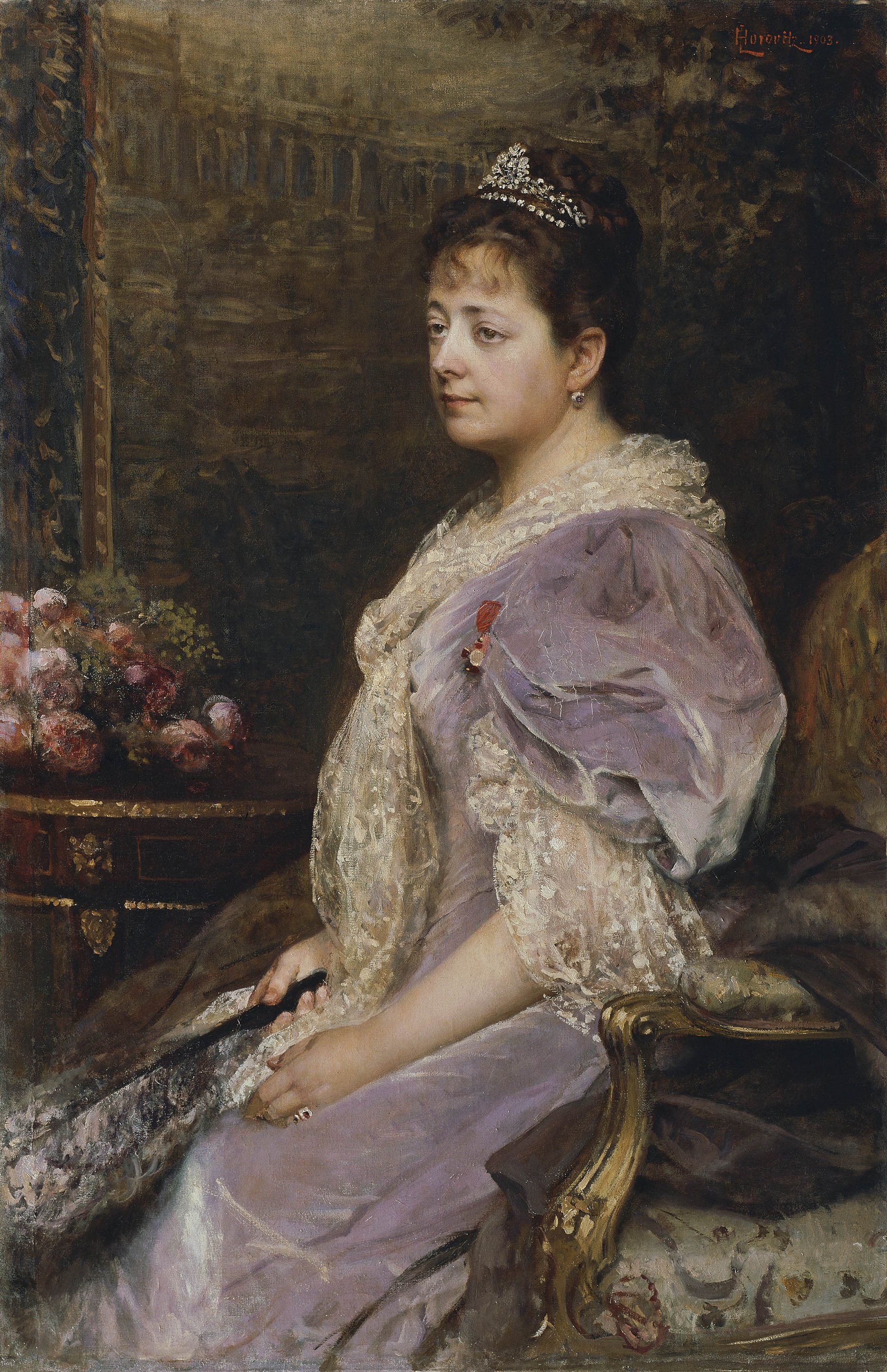Leopold Horovitz: Portrét Honory Sary Krallovej. 1903. Olej, plátno. Rakúska galéria Belvedere, Viedeň