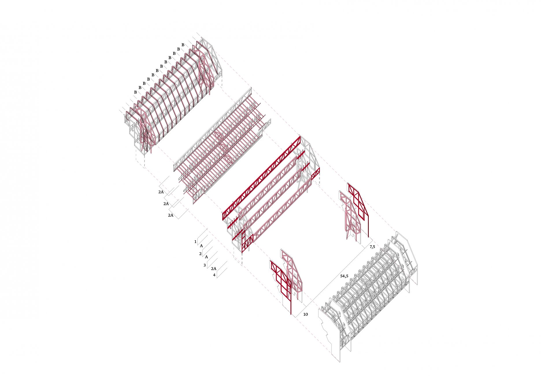 Nosná štruktúra premostenia: klastre nosníkov a podpor, zavesené a vykonzolované konštrukcie