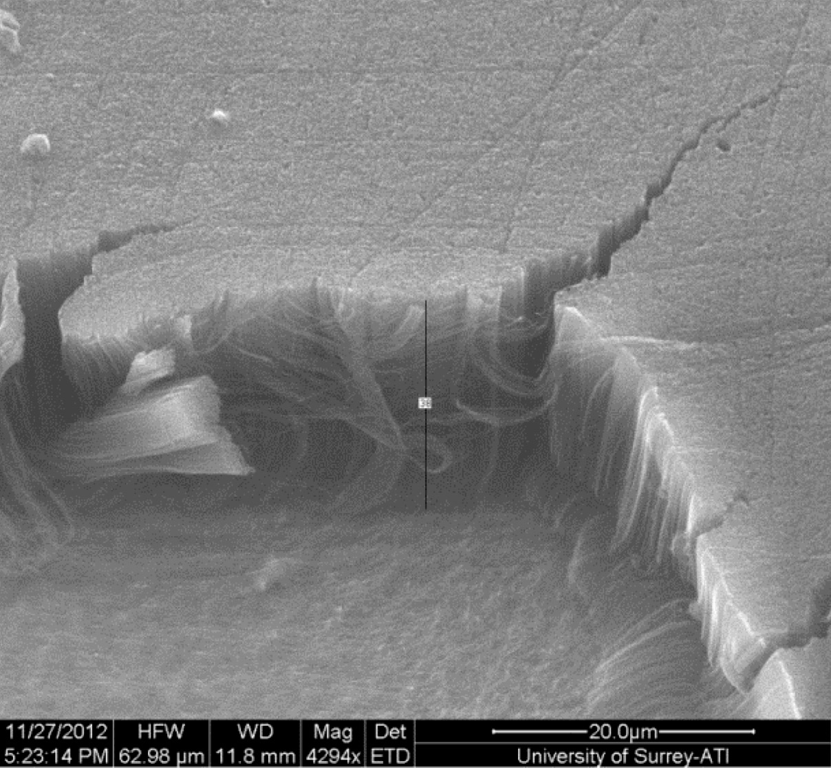 Mikroskopická štruktúra materiálu Vantablack