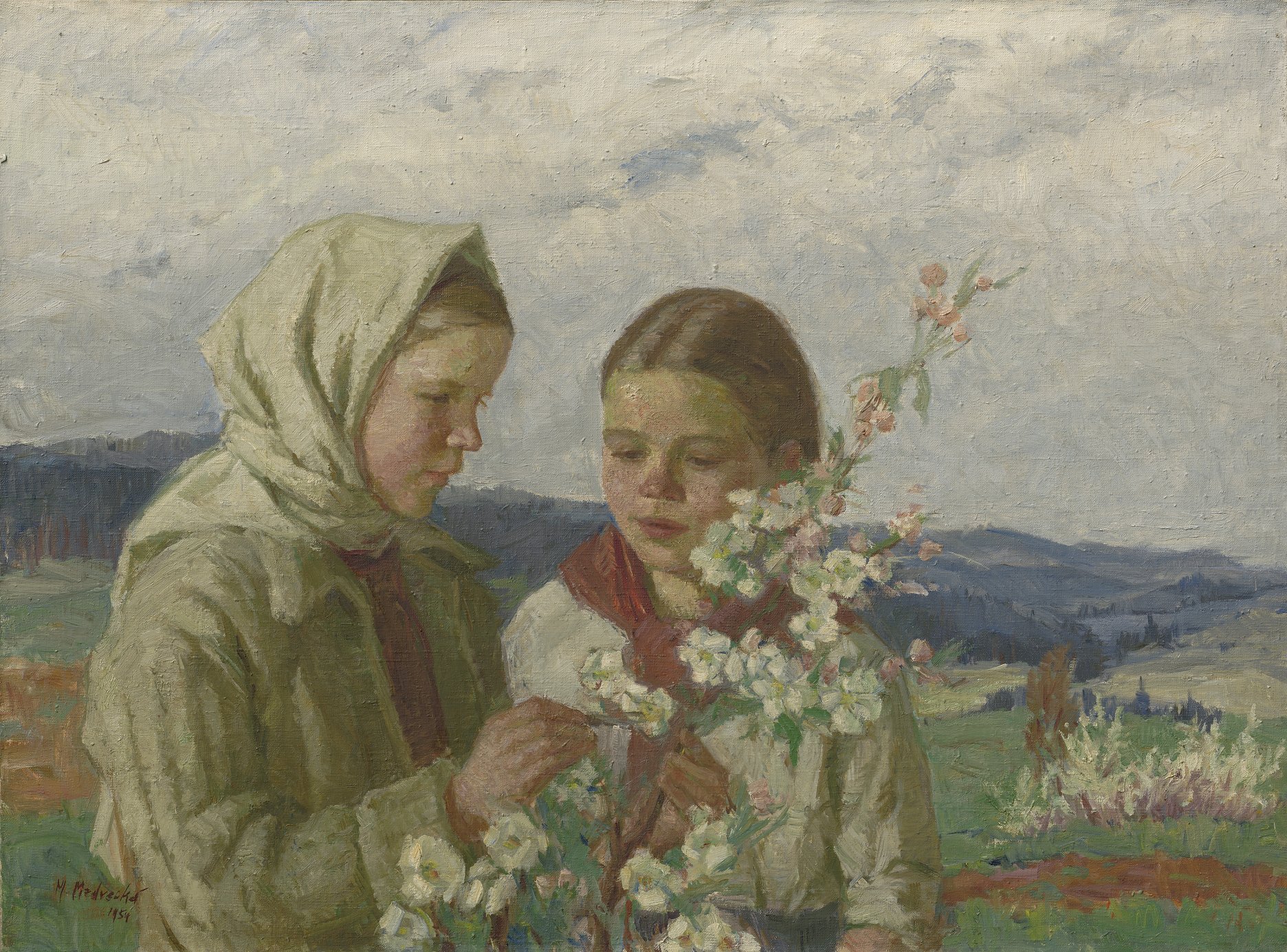 Mária Medvecká: Mičurinky. 1954. SNG, Bratislava