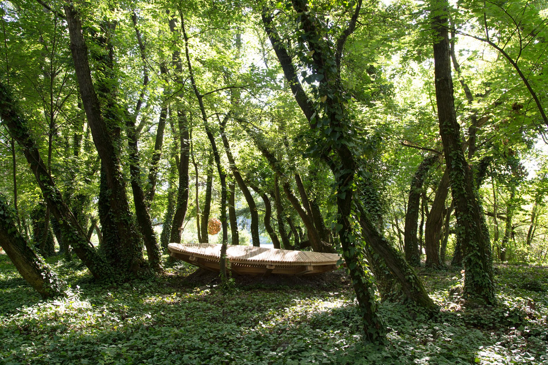 Drevený objekt UWO, realizácia v rámci workshopu [1:1] 