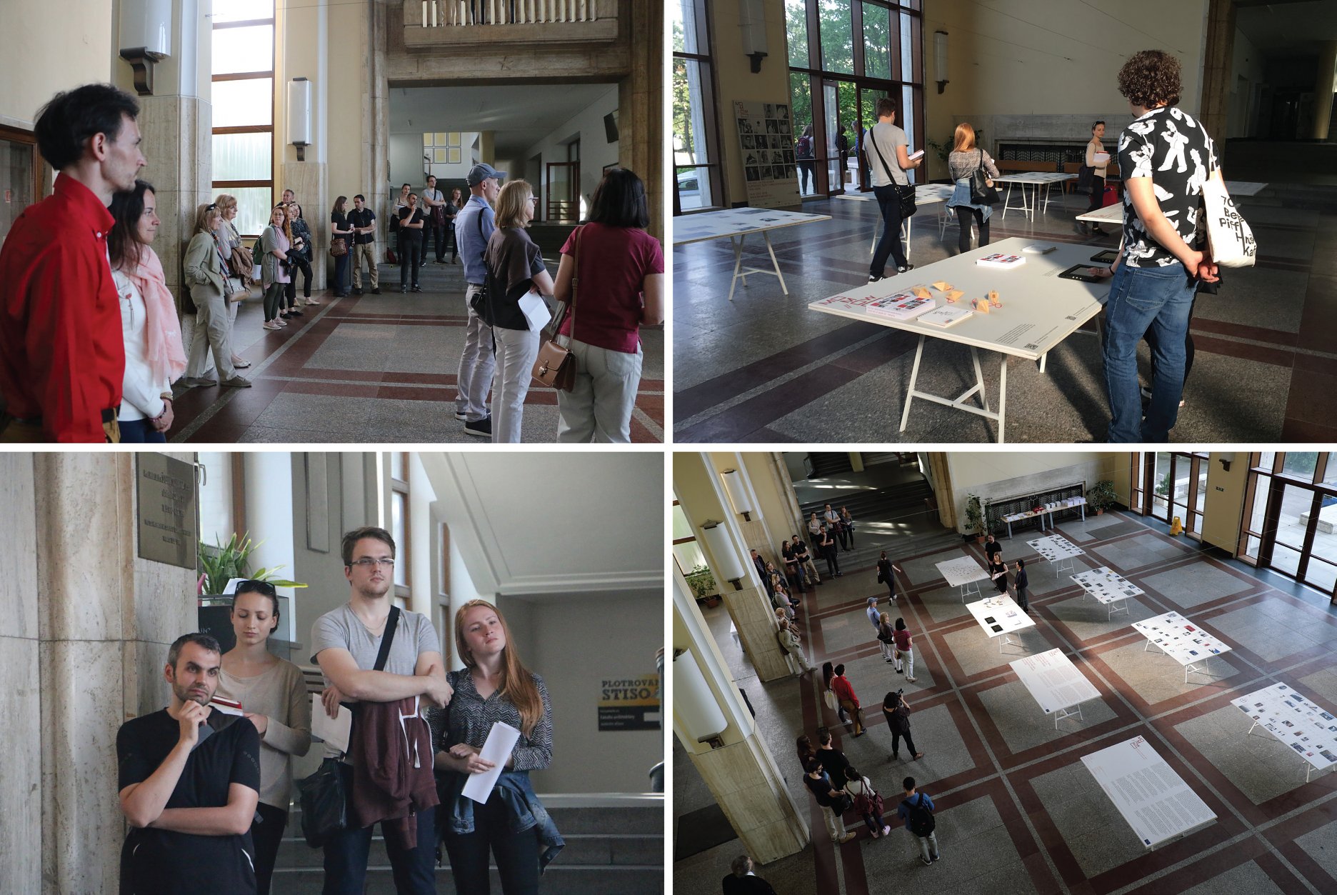 Interiérová časť výstavy je inštalovaná vo vstupnej hale Fakulty architektúry STU v Bratislave do 23. mája 2018. Jednotlivé výstavné panely boli tlačené priamo na sadrokartón. Grafický dizajn výstavy, ktorú vytvorila Univerzita v španielskom Oviede upravila grafická dizajnérka Ľubica Segečová. Autorom inštalácie výstavy je architekt Michal Janák. Interaktivita je zabezpečená prostredníctvom tabletov, na ktorých si môžu návštevníci pozrieť katalóg výstavy, sprievodcu po architektúre, a špeciálny panel s QR kódmi cez ktorý je možné dozvedieť sa viac o vybraných architektkách a ich diele.