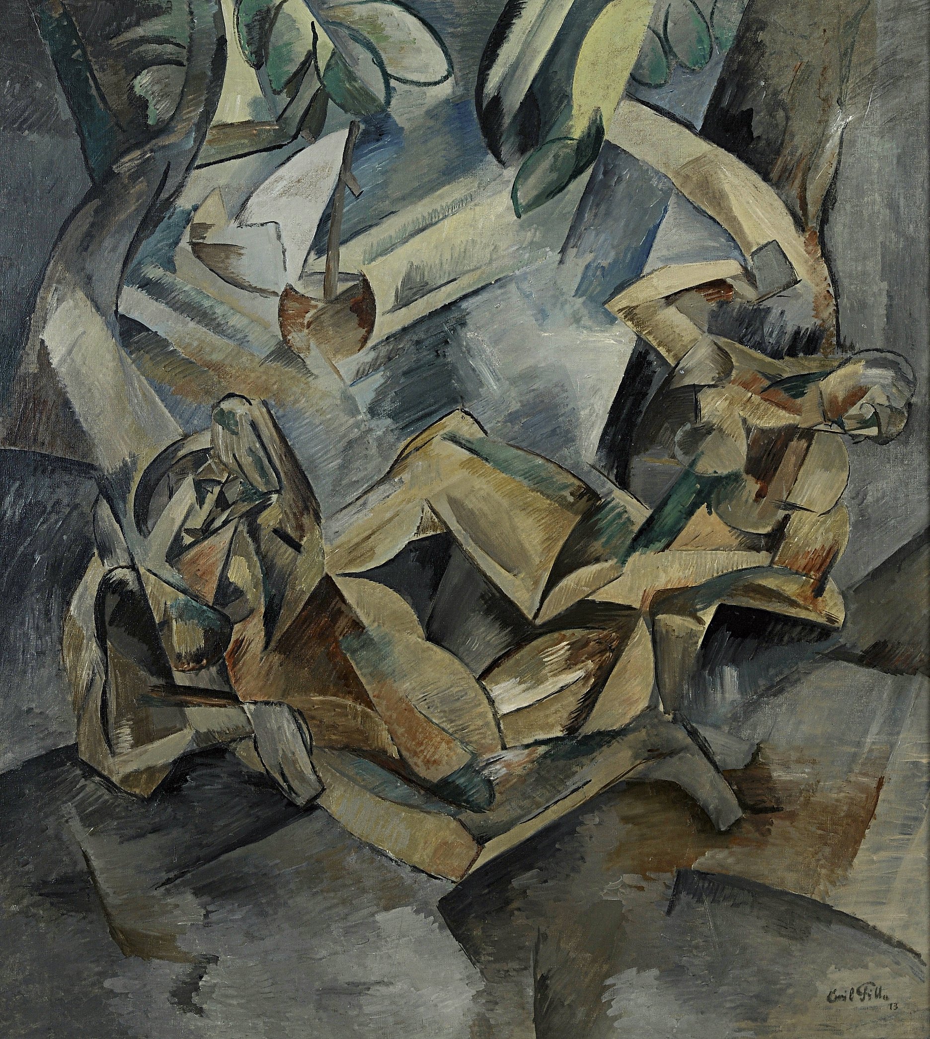 Emil Filla: Dvě ženy. 1913. Moravská galerie v Brně