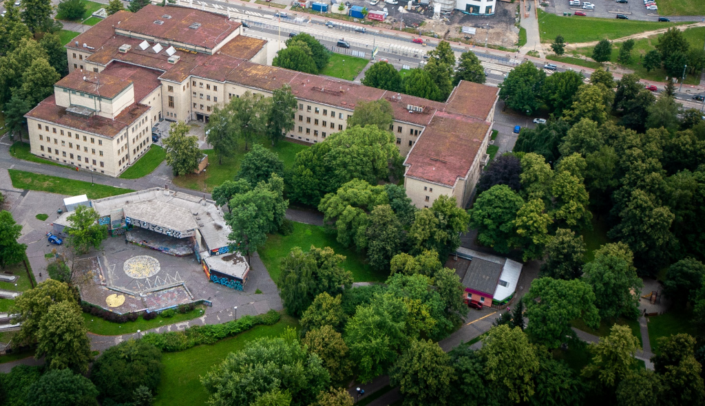 Letacká snímka pozemku