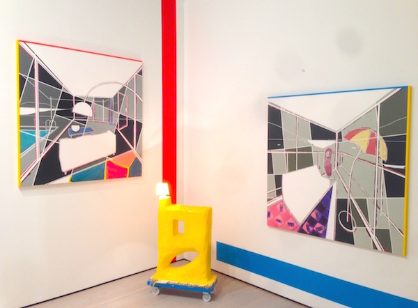 Installation view of works by David Ben White at START Art Fair Photo: Courtesy l'étrangère, London