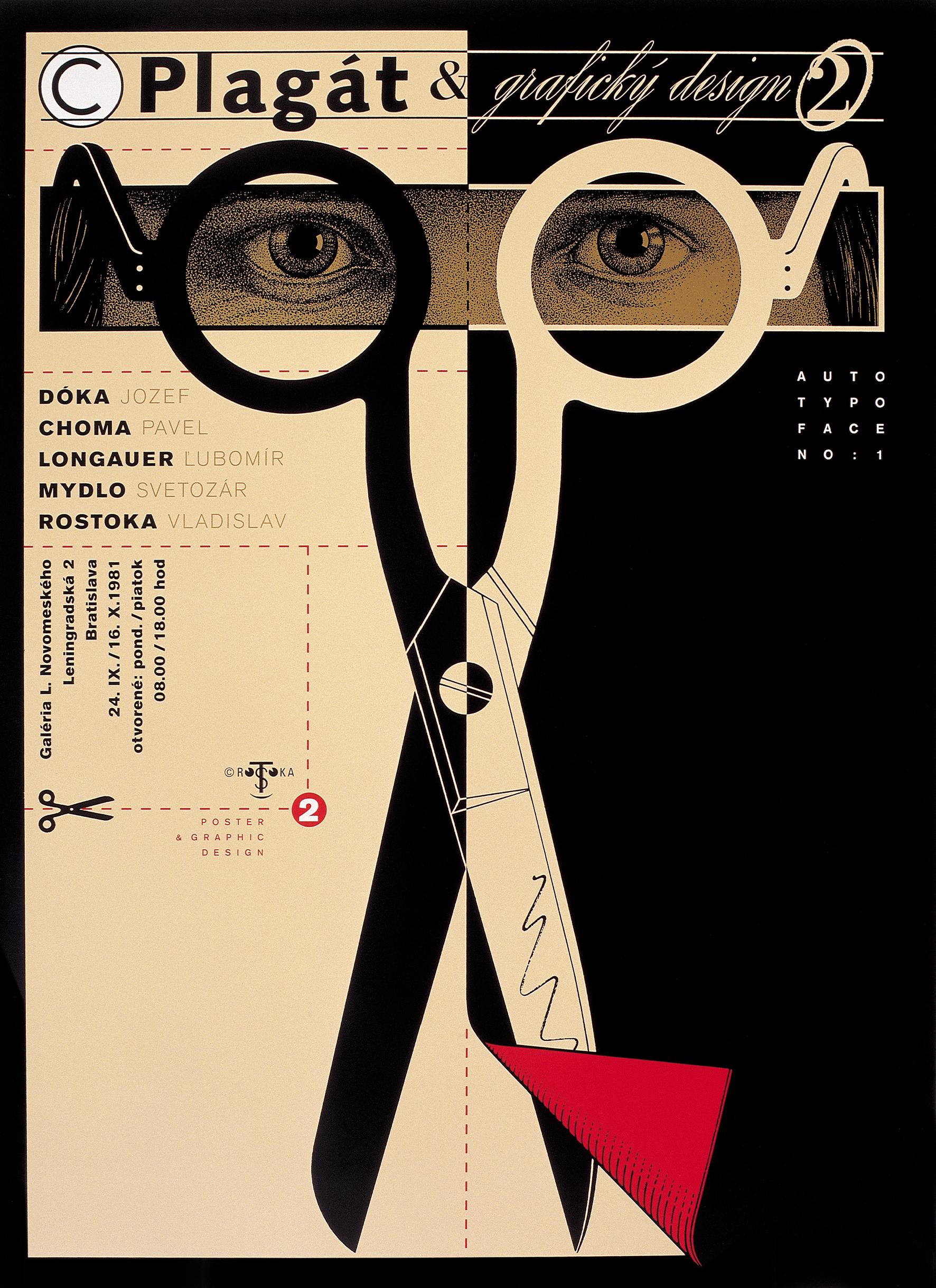 Výstavný plagát Plagát a grafický design, 1981