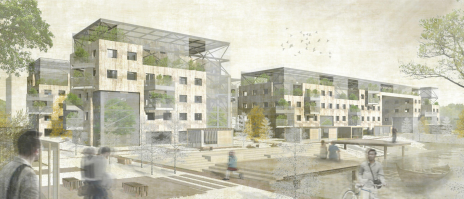 Návrh bývania v mestskej časti "Krasny dvor" Brest, Bielorusko - diplomová práca