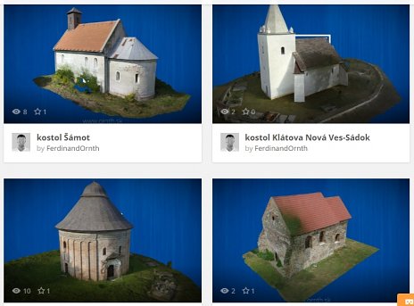 Výber slovenskej sakrálnej  architektúry vo virtuálnej realite.
