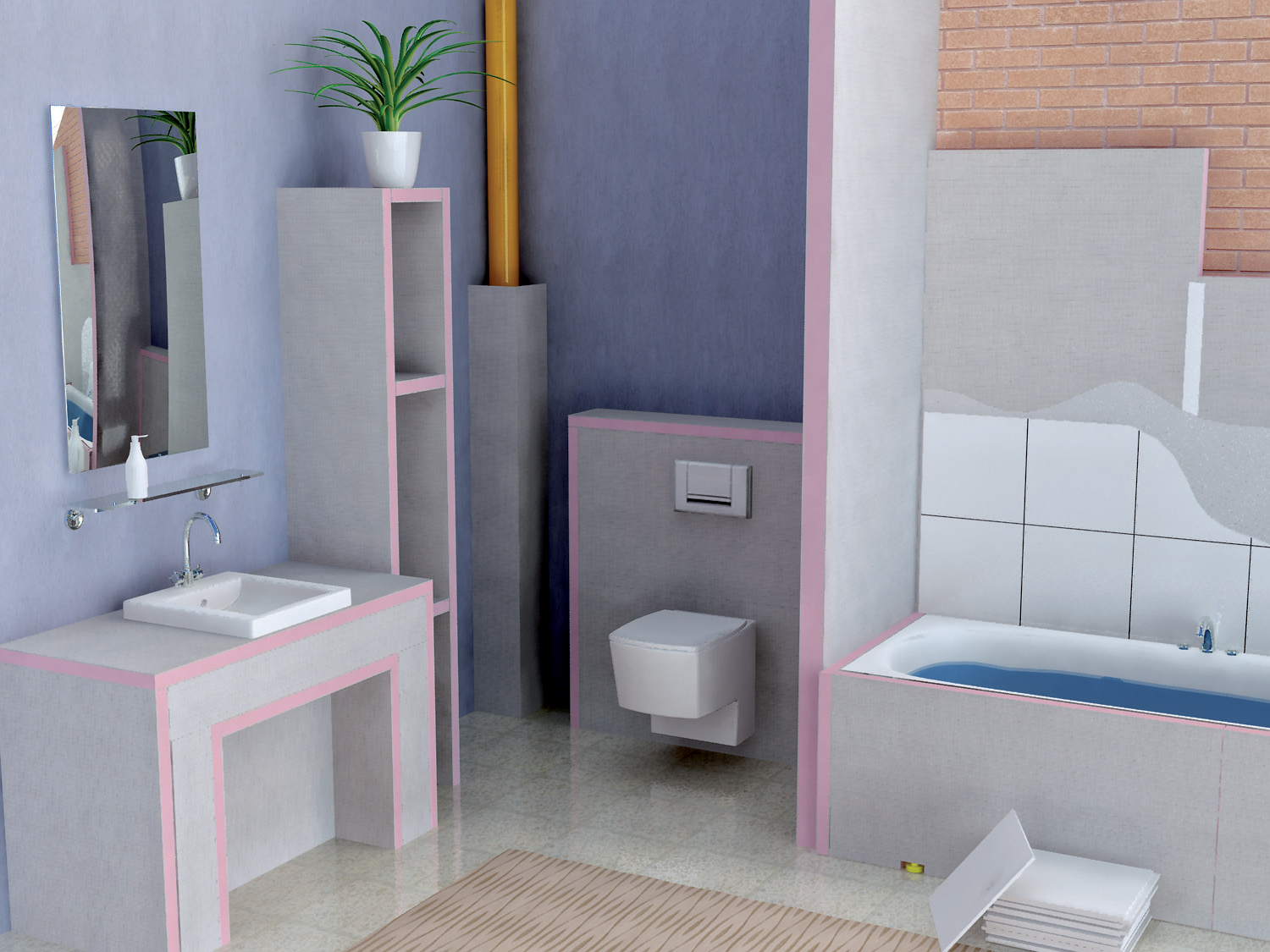 Príklady všestranného použitia UNIPLATNÍ v interiéri - špeciálne vo vlhkom prostredí kúpeľne