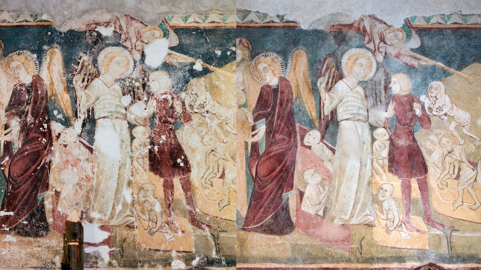 Fresková výzdoba v Kostole sv. Martina biskupa v obci Čerín neďaleko Banskej Bystrice