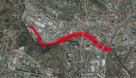 Súťaž na nábrežie rieky Svratky v Brne