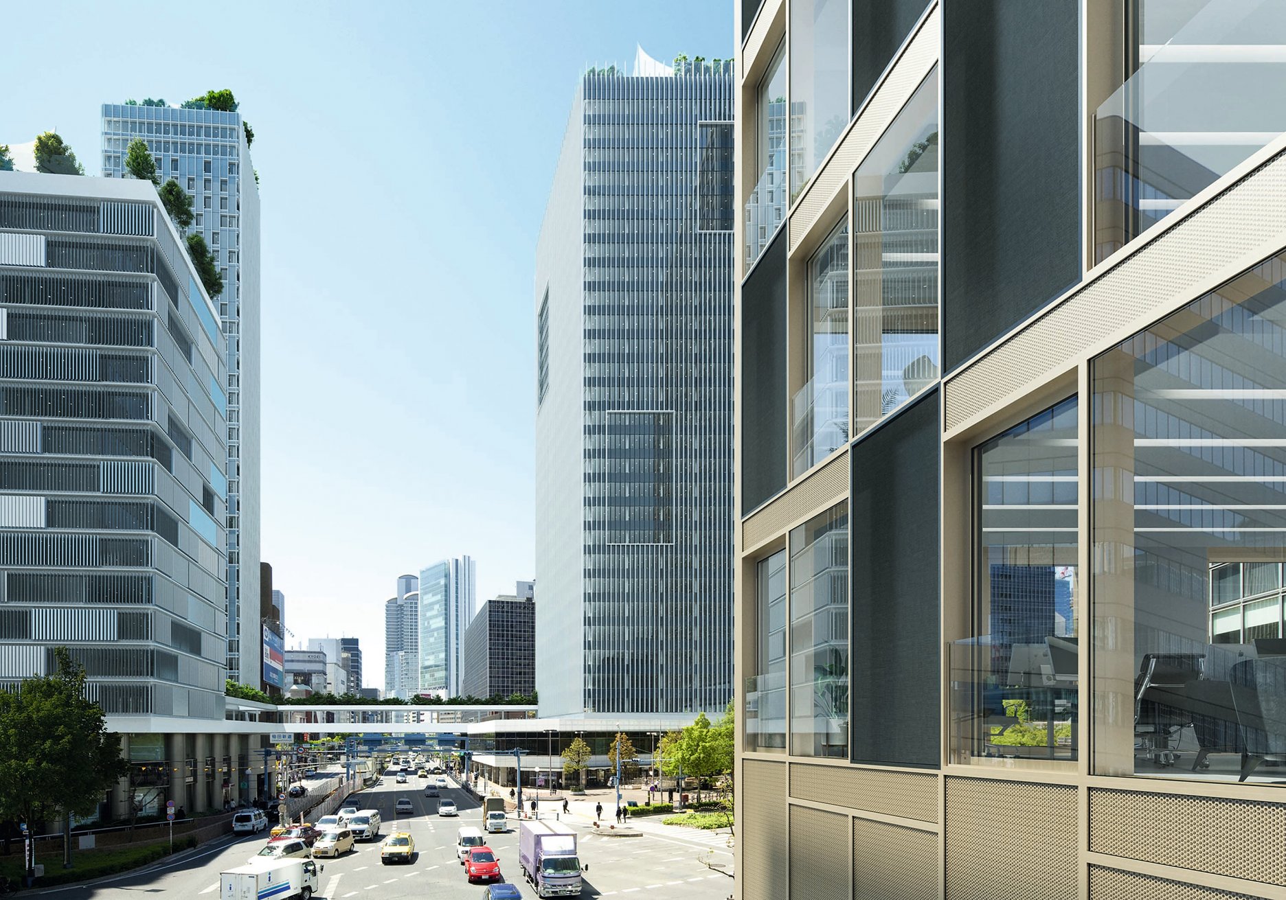 Schüco prototyp predstavený počas BAU 2019: Vonkajšie fasády pohlcujúce zvuk môžu významne prispieť k zníženiu šírenia hluku v mestských priestoroch.