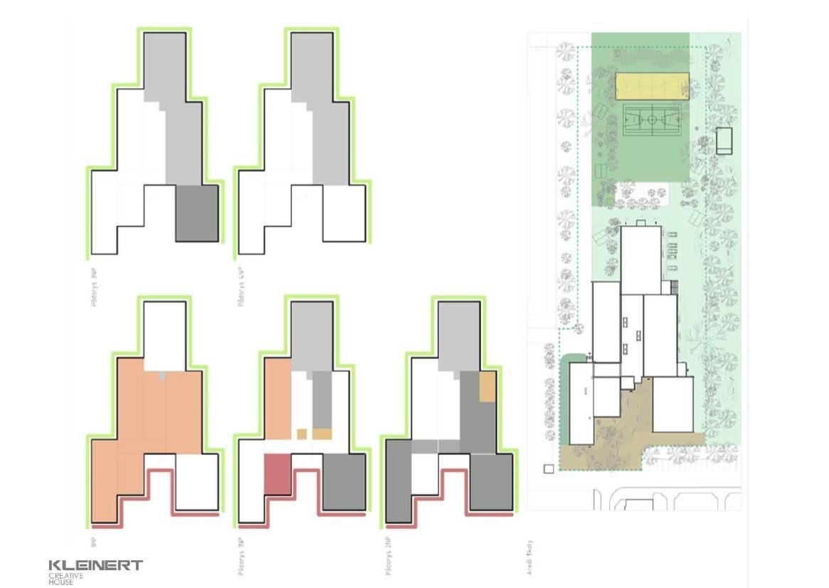 Grafické znázornenie etapizácie stavebných objektov