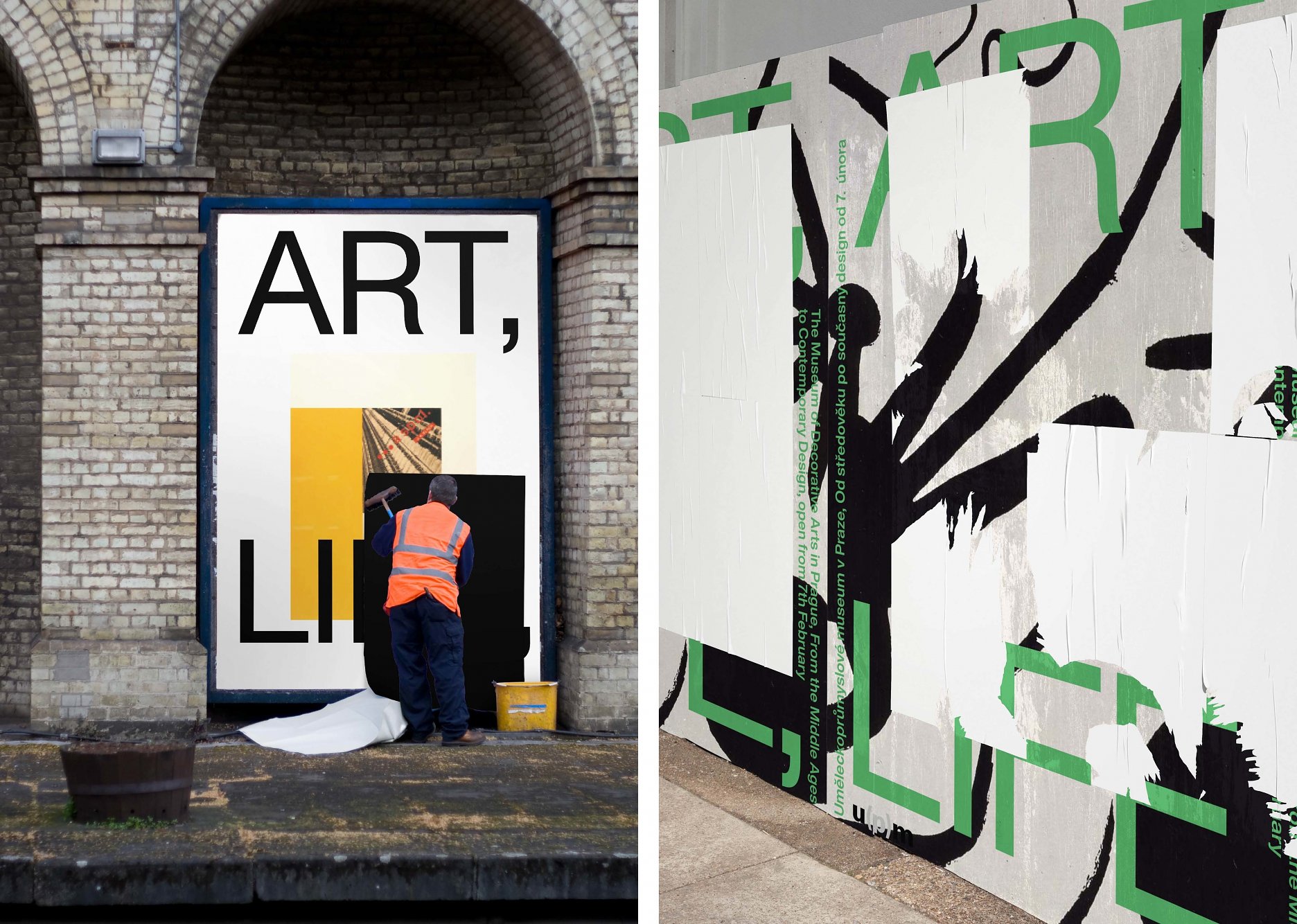 Grafická identita stálej zbierky navrhnutá v súlade s navrhovaným architektonickým riešením – teda ako otvorený modulárny systém, ktorý je schopný pojať najrôznejšie formy a varianty