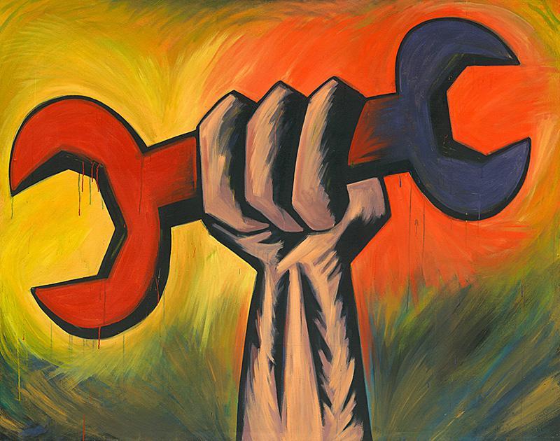 Laco Teren: Nič nás nezastaví! 1988. Slovenská národná galéria