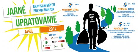 Jarné upratovanie bratislavských brehov Dunaja