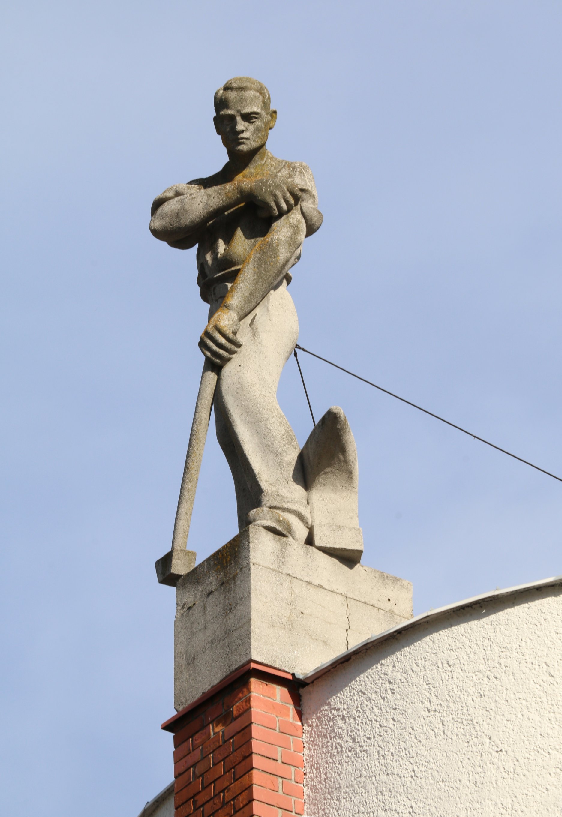 Robotník - socha Ladislava Majerského  z konca 20. rokov
